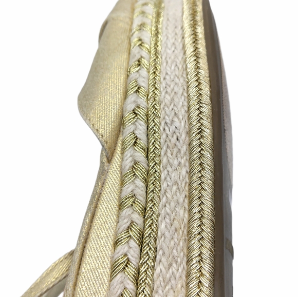 Bamboo Infinity Knot Metallic Platform Espadrille - Picture 12 of 13